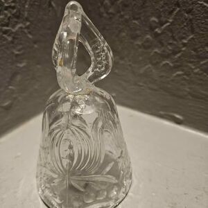 Decorative Collectible Bell Enesco Lead Crystal Hand Bell 4"